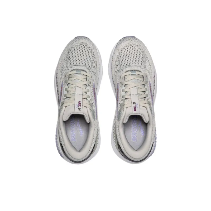 Brooks Ariel Gts 24 Mercury Ebony Sweet Lavender Women's-2