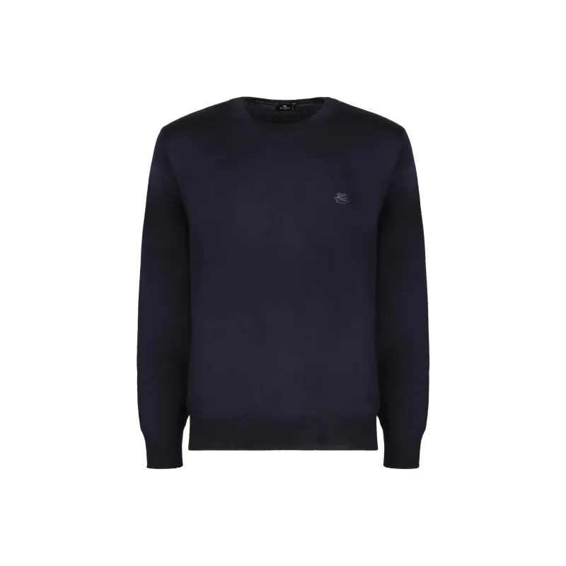 ETRO Pegaso Embroidered Crewneck Jumper-0