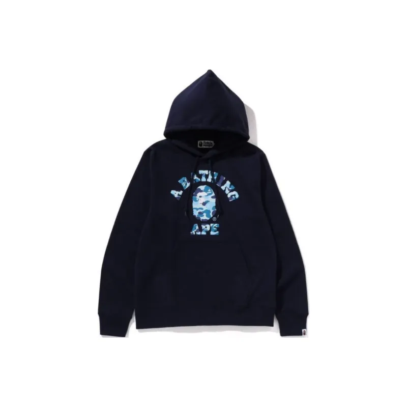 A BATHING APE Abc Camo College Pullover Hoodie-0