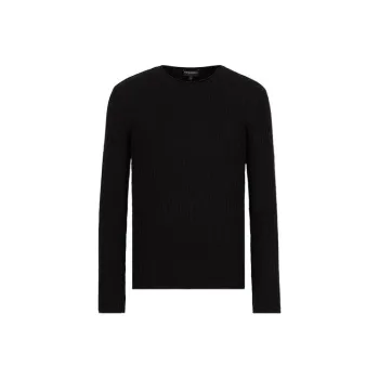 EMPORIO ARMANI SS22 Slim Fit Knitwear Men's Black