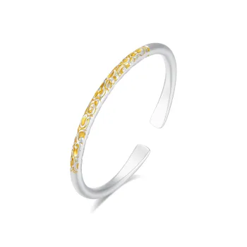 7℃ 999 Fine Silver Bangles Unisex