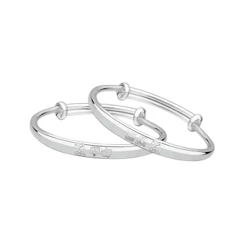 Silver Place 999 Fine Silver Bangles Kids'