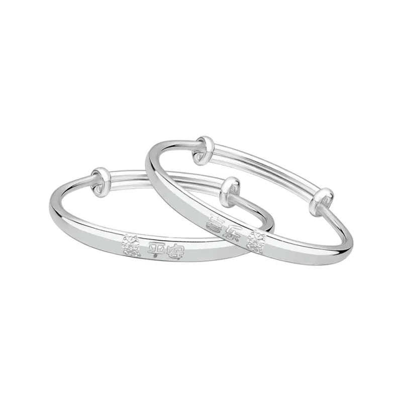 Silver Place 999 Fine Silver Bangles Kids'-0
