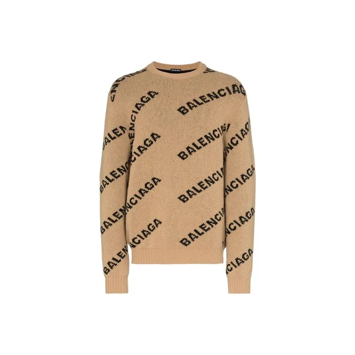 Balenciaga Sweater Loose Fit Men's Brown-0