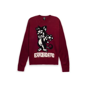Brain Dead Sweaters Men Red