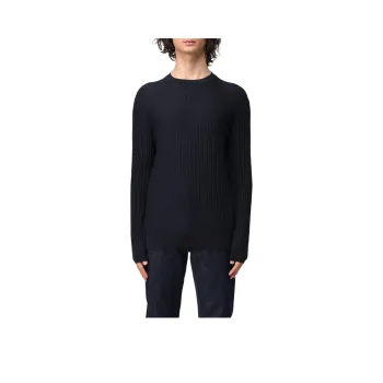 EMPORIO ARMANI Long Sleeved Ribbed Knit Jumper