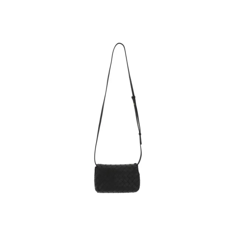 Bottega Veneta Sheepskin Shoulder Bag Women's Black-2