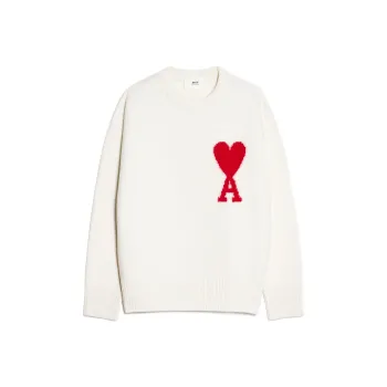 AMIPARIS Ami De Coeur Felted Merino Wool Sweater