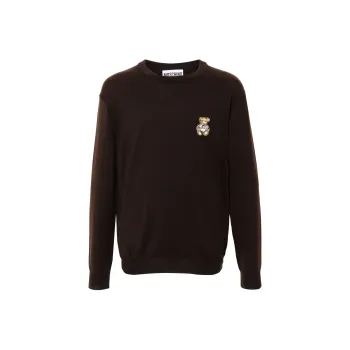 MOSCHINO Teddy Bear patch Virgin Wool Jumper