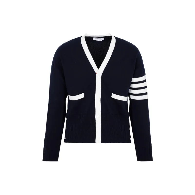 THOM BROWNE 4 Bar Cashmere Cardigan-0