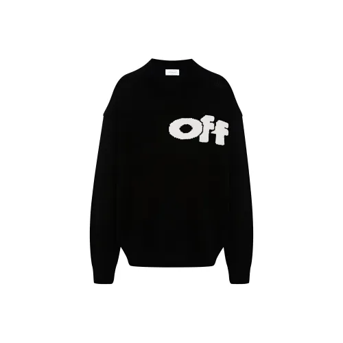 OFF WHITE Logo Detailed Crewneck Jumper