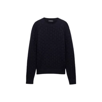 PRADA Crewneck Ribbed Knit Jumper