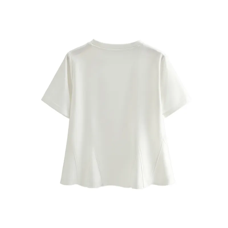 Cypress House Set in Sleeve T Shirt Women's White-1