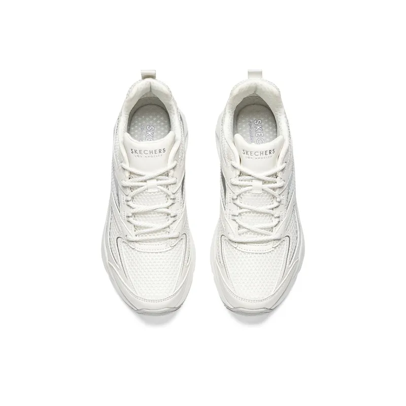 Skechers Tres Air Uno Vision airy 'White Silver' Women's-3