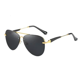 PRETTYALLUSION Metal Aviator Sunglasses Men's