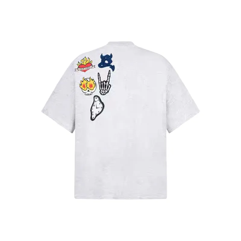 PAINT STAIN Classic Minimalist Style T Shirt Unisex-3