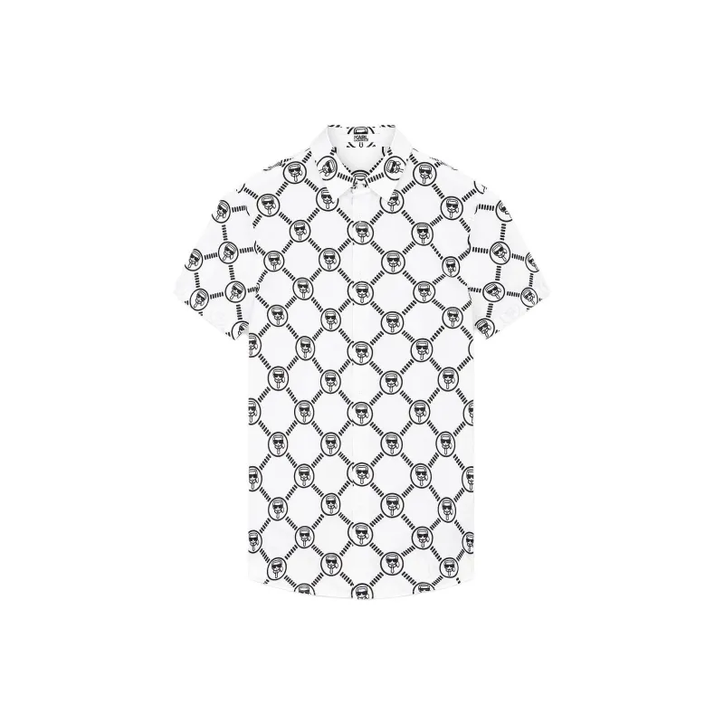 KARL LAGERFELD SS24 Shirt Men Raw White-0