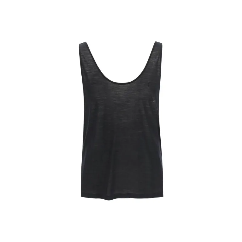 SAINT LAURENT Tank Tops Men Black-0