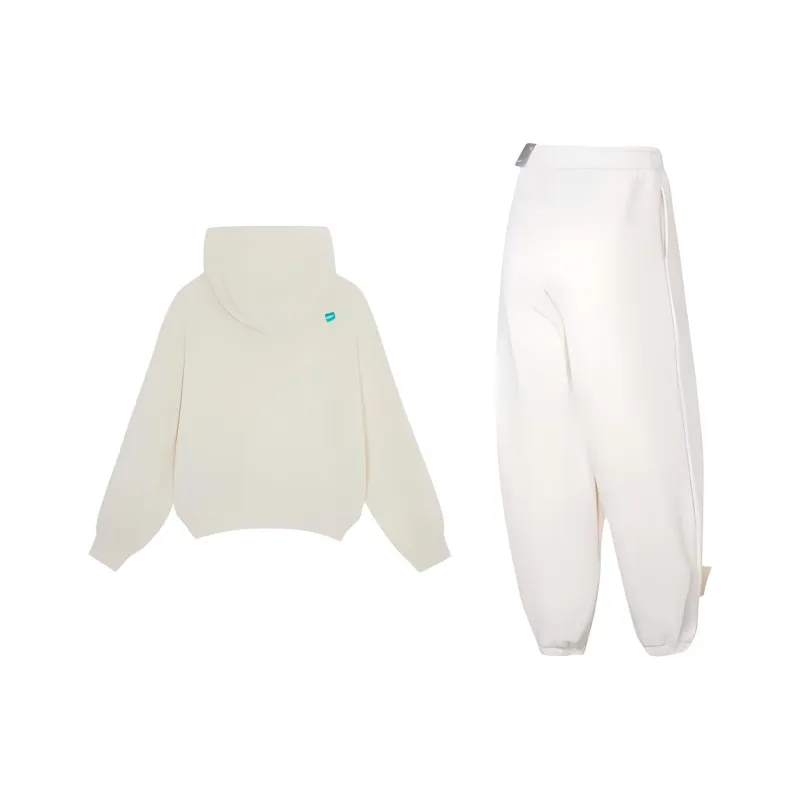 PUMA CLASSICS SLOUNGE GIRL HOODIE TR Sweatshirt Set Women's White-1