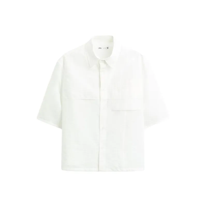 ZARA Shirts Men Frosted White-0