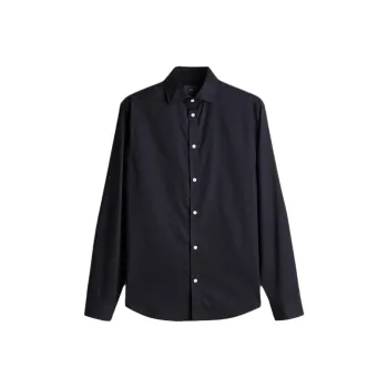 H&M Shirts Men Marine Blue