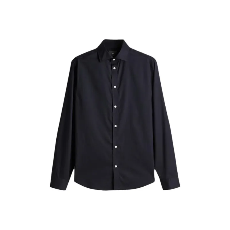 H&M Shirts Men Marine Blue-0