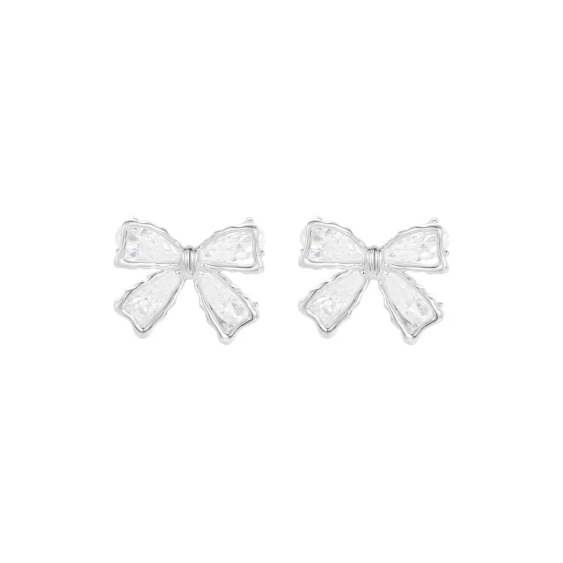BING STUDIO S925 Silver Stud Earrings Women's-0