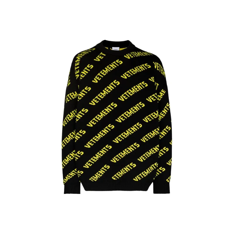 Vetements Sweaters Men Black-0