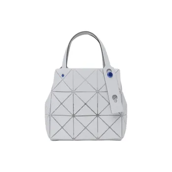 ISSEY MIYAKE CARAT PVC Handbag Mini Women's Gray