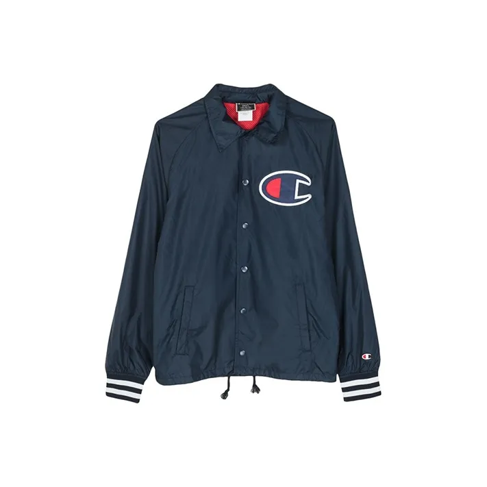 Champion Jacket US Version Unisex Navy Blue-0