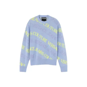 VERSACE Sweaters Men Blue