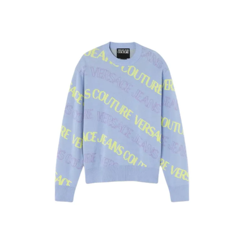 VERSACE Sweaters Men Blue-0