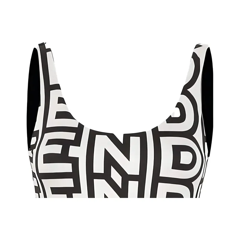 FENDI By Marc Jacobs Reversible One Piece Swimsuit Black Lycra-3