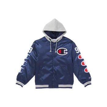 Supreme Champion Hooded Satin Varsity Jacket