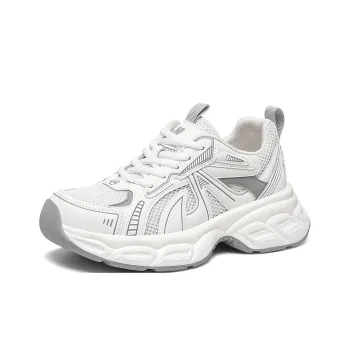 Golden Silk Rabbit Low Top Chunky Sneakers Women's