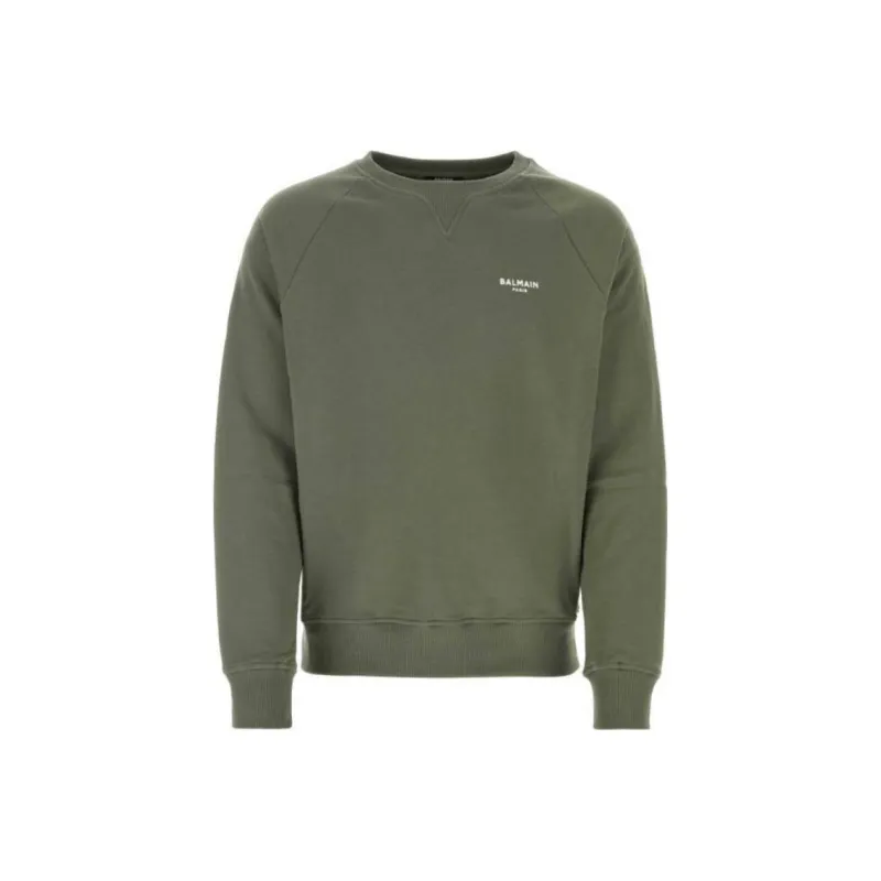 BALMAIN Logo Detailed Crewneck Sweatshirt-0