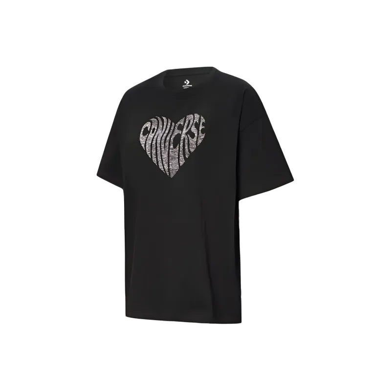 Converse T Shirts Women's Black-2