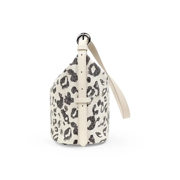 Teenmix Fabric Crossbody Bag, Bucket Bag, Shoulder Bag Women's Milkshake White-4