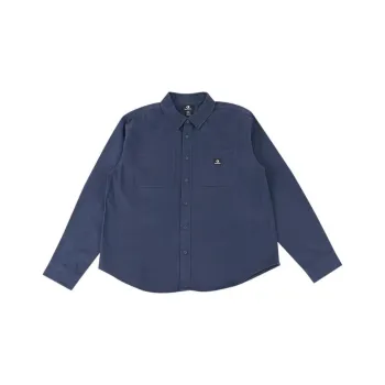 Converse Washed Woven Button Up Shirt