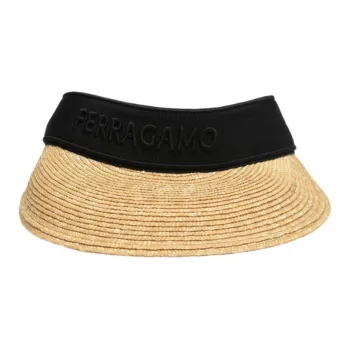 FERRAGAMO Cotton Sun Protection Hats Women's Beige