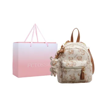 FCTOSSR PU Backpack Regular Women's White/Black/Pink/Brown