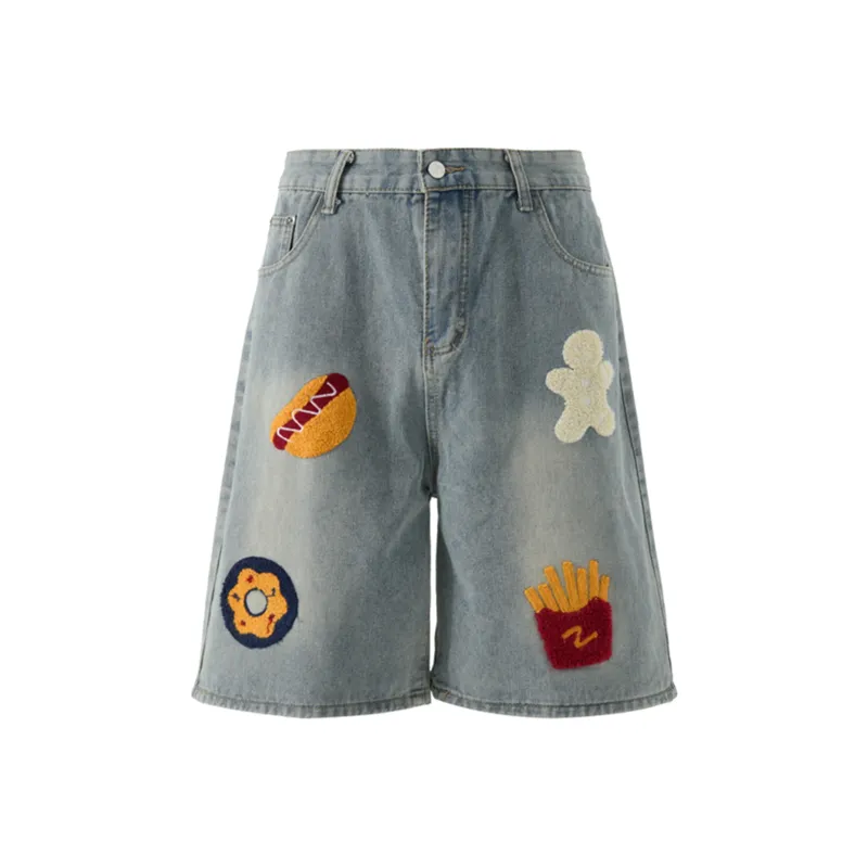 Nuthink Denim Shorts Unisex-1