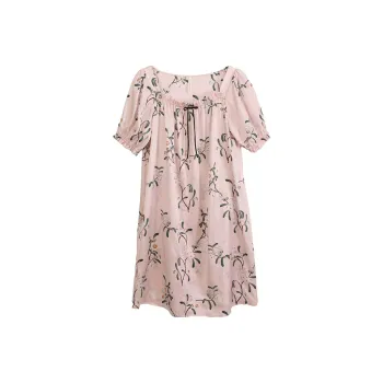 JINSANT Nightgown Women's Qionghua Jade Leaf