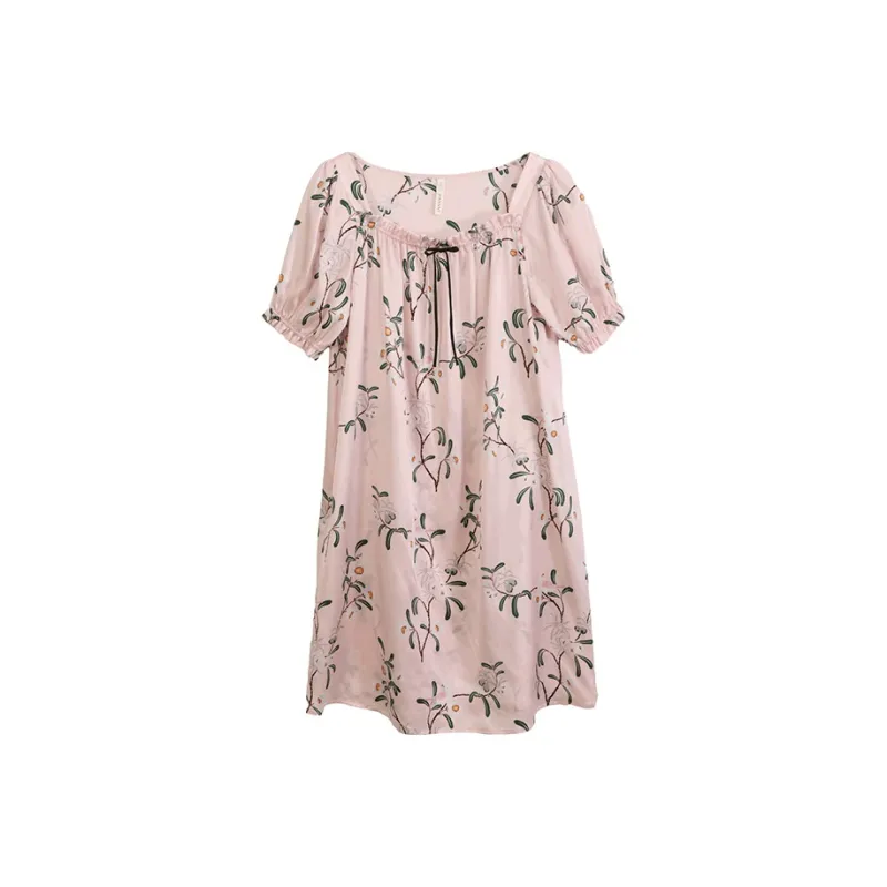 JINSANT Nightgown Women's Qionghua Jade Leaf-0