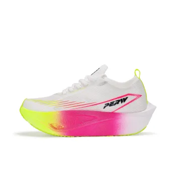 PERW Running Shoes Unisex Low Top Yellow Rainbow