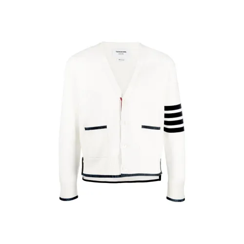 THOM BROWNE 4 Bar Striped Cardigan
