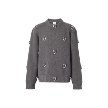 Burberry FW22 Cashmere Sweater Men's Gray