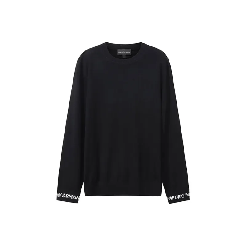 EMPORIO ARMANI Sweaters Men Black-0