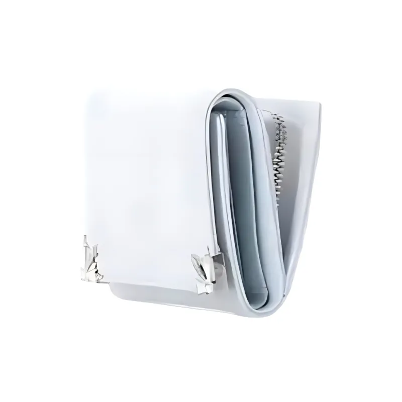 Disney Cow Leather Wallet Women's Gray White-1