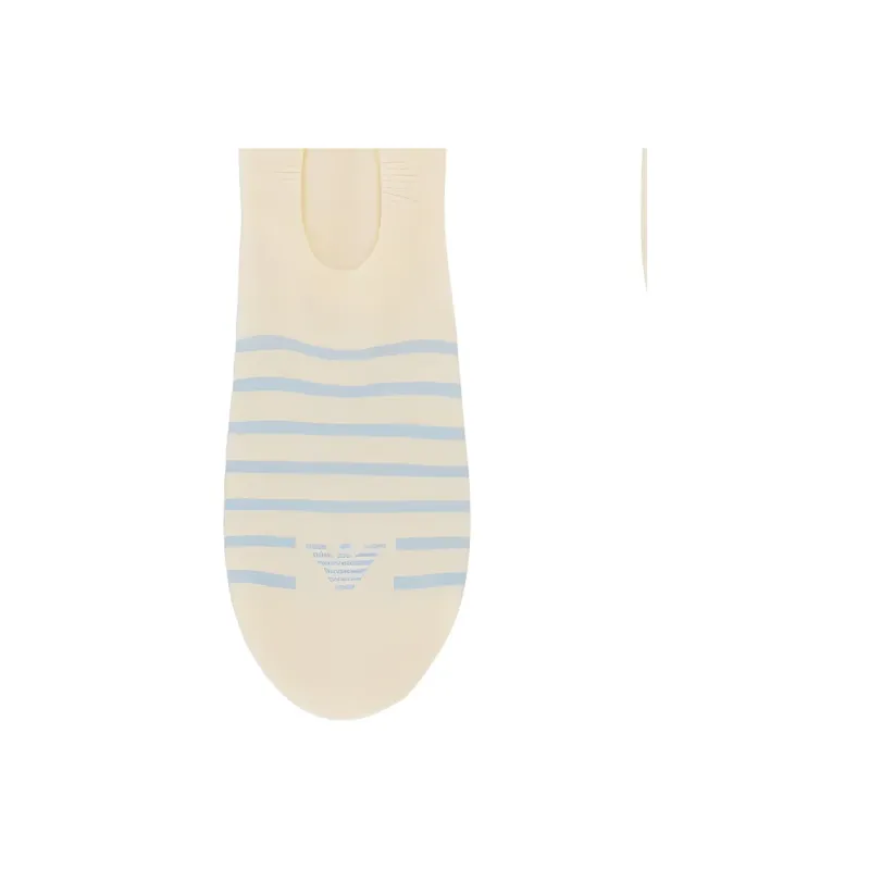 EMPORIO ARMANI SS25 No Show Socks Women's 2 Pack Beige-2
